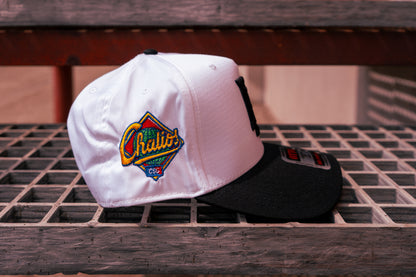 Downey Bombers × Chalio’s Collab Hat – White/Black