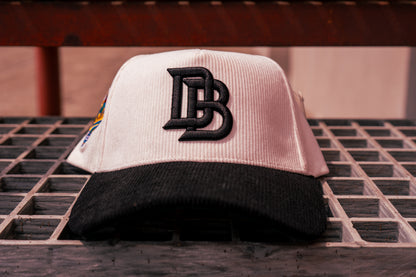 Downey Bombers × Chalio’s Corduroy Hat – White/Black