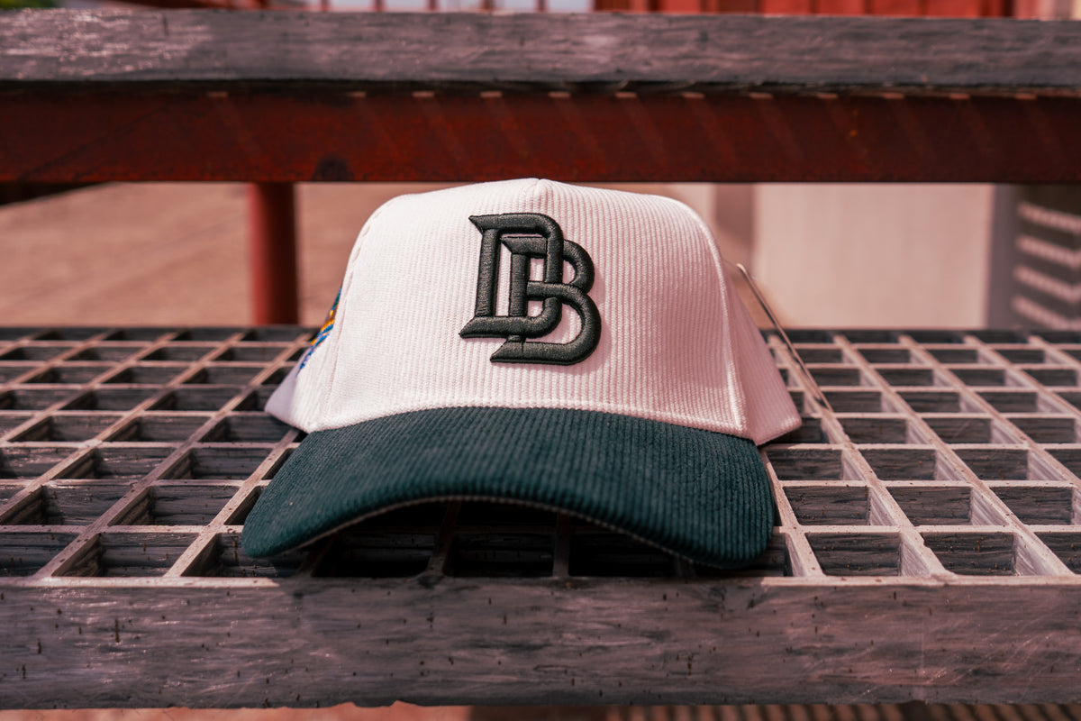 Downey Bombers × CSG Corduroy Bill Hat – White/Green