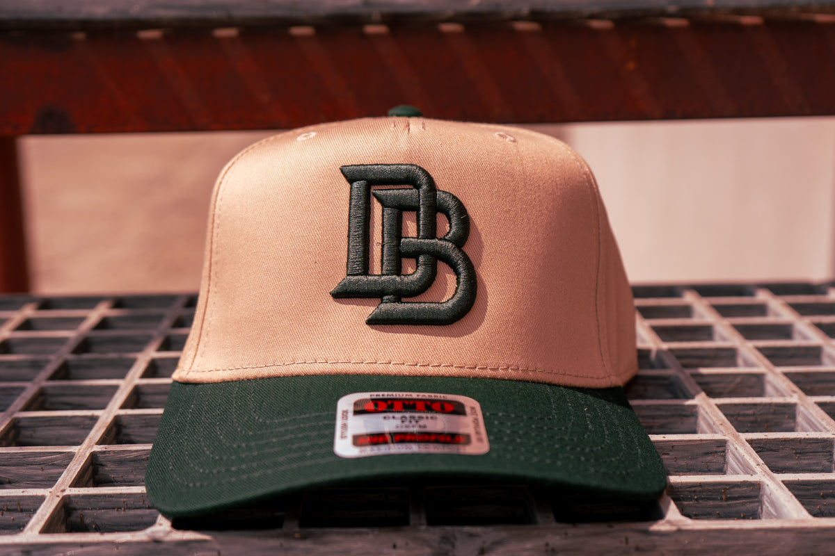 DB Classic – Tan / Forest Green Snapback