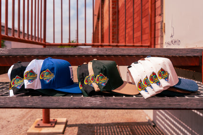 Downey Bombers × Chalio’s Collab Hat – White/Black