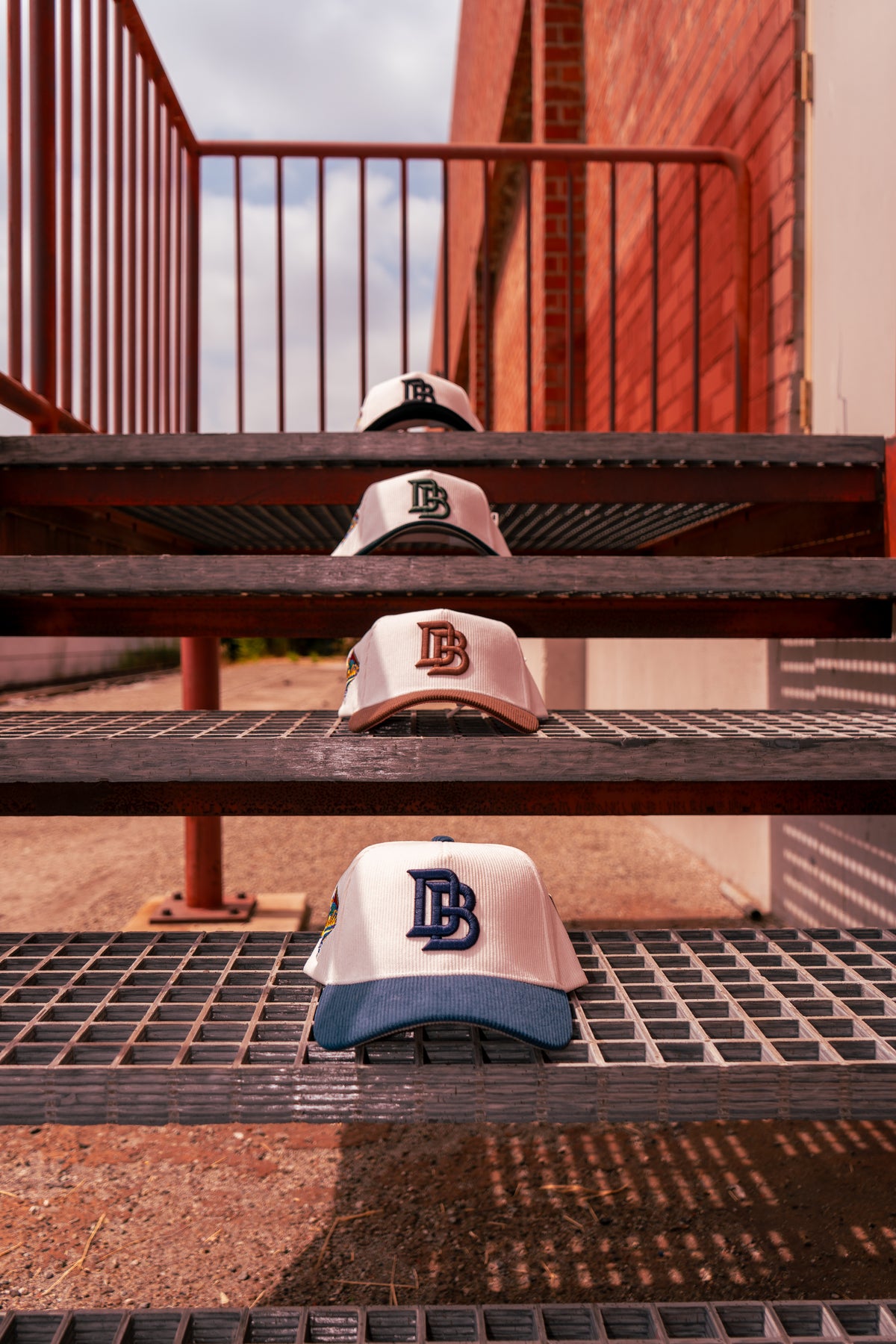 Downey Bombers × Chalio’s Collab Hat – White/Black