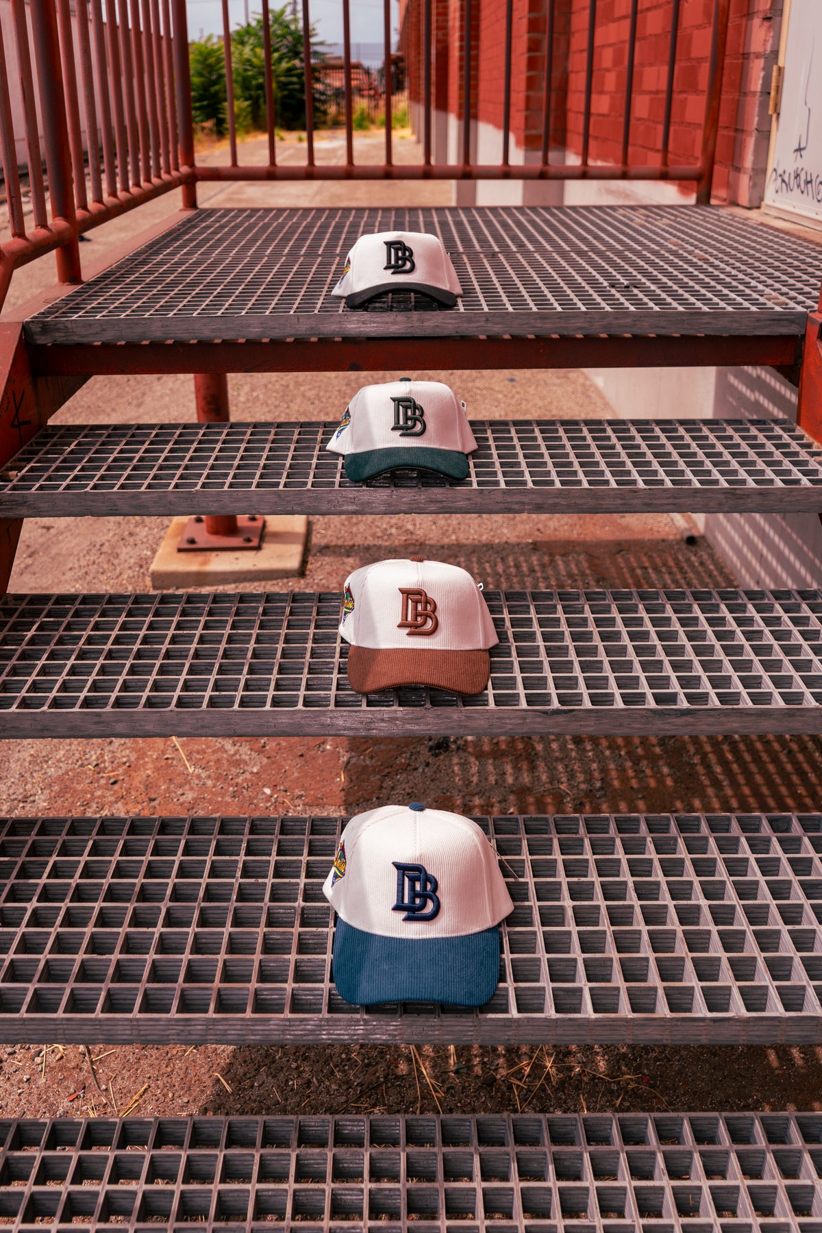 DB Corduroy Snapback – Blue Brim Edition