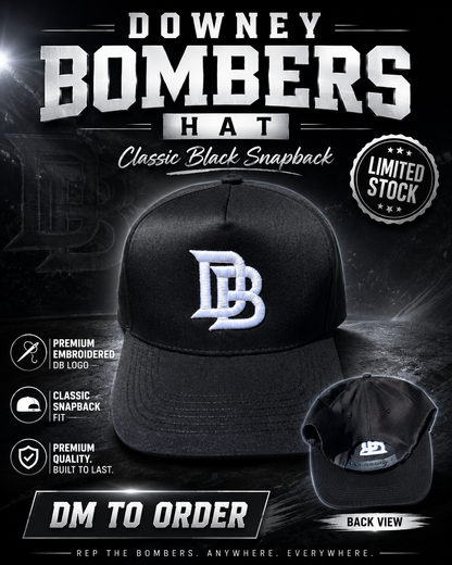 Downey Bombers Snapback – Black
