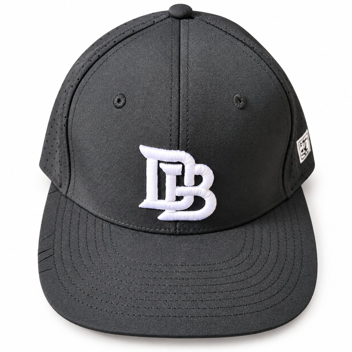 Downey Bombers Official On-Field Hat – Stretch-Fit, digitally retouched product photograph on a neutral background.