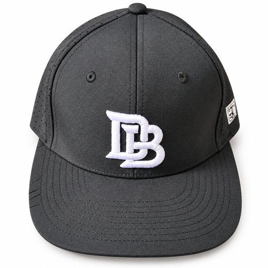 Downey Bombers Official On-Field Hat – Stretch-Fit, digitally retouched product photograph on a neutral background.